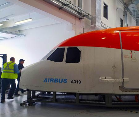 Our CAE partner installs a Cabin Emergency Evacuation Trainer